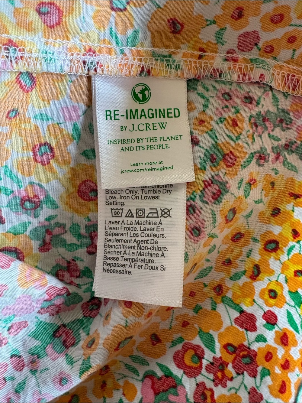 J. Crew Floral Sundress, sleeveless, round neck, size 8 generous. - Picture 3 of 4